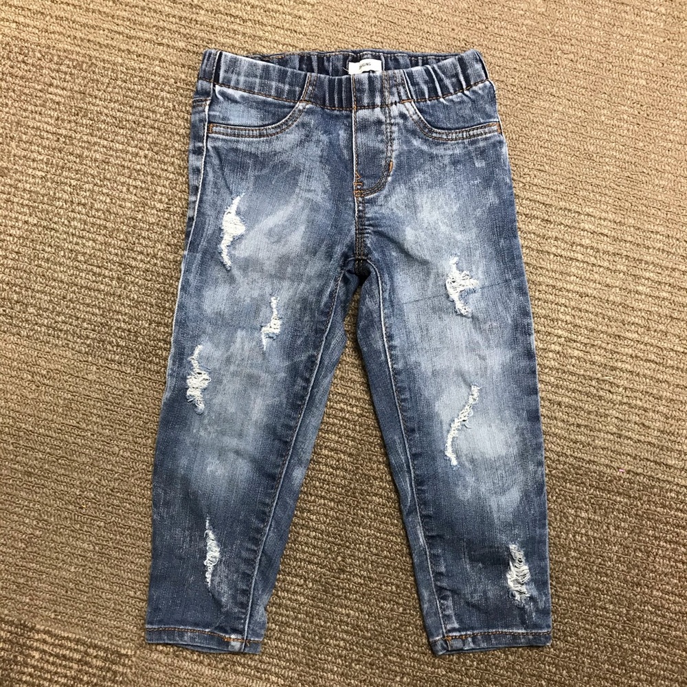 2T Burnt Marshmallow Distressed Denim - Picture 1 of 2
